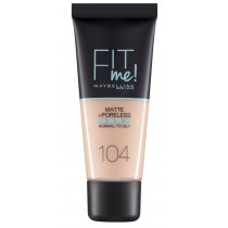 Maybelline Fit Me Liquid Foundation matujący podkład do twarzy 104 Soft Ivory 30ml