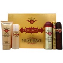 Cuba Royal Must Have Woda toaletowa 100ml + 35ml + Dezodorant 200ml spray + Żel pod prysznic 200ml + Woda po goleniu 100ml