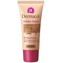 Dermacol Toning Cream 2in1 Hypoallergenic Krem nawilżający i podkład w jednym Biscuit 30ml