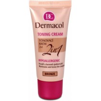 Dermacol Toning Cream 2in1 Hypoallergenic Krem nawilżający i podkład w jednym Bronze 30ml