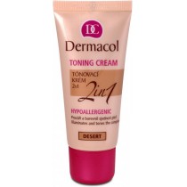 Dermacol Toning Cream 2in1 Hypoallergenic Krem nawilżający i podkład w jednym Desert 30ml