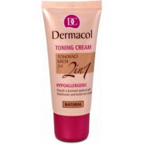 Dermacol Toning Cream 2in1 Hypoallergenic Krem nawilżający i podkład w jednym Natural 30ml