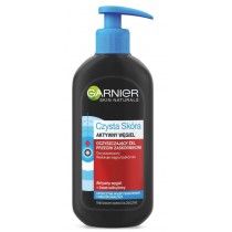 Garnier Skin Naturals Czysta Skóra Intensive Aktywny Węgiel żel oczyszczający do twarzy z pompką 150ml