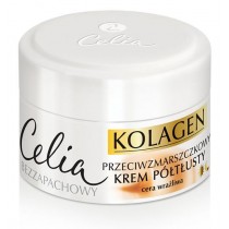 Celia Kolagen przeciwzmarszczkowy krem półtłusty do twarzy Kozie Mleko 50ml