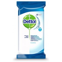 Dettol Antybakteryjne i drodakobjcze chusteczki do mycia i dezynfekcji powierzchni 36szt
