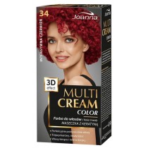 Joanna Multi Cream Color farba do włosów 34 Intensywna Czerwień