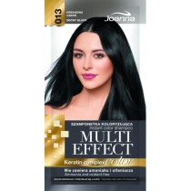 Joanna Multi Effect Keratin Complex Color Instant Color Shampoo szamponetka koloryzująca 013 Hebanowa Czerń 35g