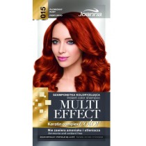 Joanna Multi Effect Keratin Complex Color Instant Color Shampoo szamponetka koloryzująca 015 Płomienny Rudy 35g