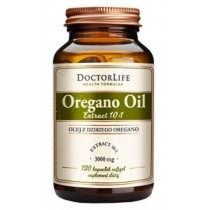 Doctor Life Oregano Oil olej z dzikiego Oregano 3000mg suplement diety 120 kapsuek