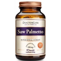 Doctor Life Saw Palmetto ekstrakt z owocw palmy sabaowej 160mg suplement diety 60 kapsuek