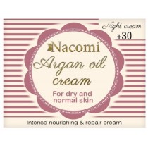 Nacomi Argan Oil Cream krem arganowy z kawasem hialuronowym 30+ na noc 50ml