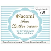 Nacomi Shea Butter Cream krem do twarzy z witamin E i kwasem hialuronowym 50+ na dzie 50ml