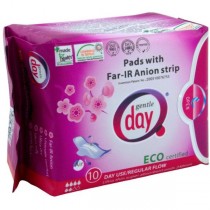 Gentle Day Pads With Far-IR Anion Strip podpaski higieniczne na dzie z paskiem anionowym eco 10szt