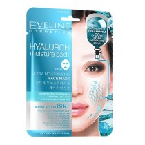 Eveline Hyaluron Moisture Pack Ultra Moisturising Face Mask ultranawilżająca maska w płachcie do twarzy