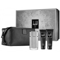 Dunhill Icon Woda perfumowana 100ml spray + Balsam po goleniu 90ml spray + el pod prysznic 90ml + COSMETIC BAG