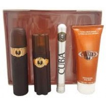 Cuba Paris Woda toaletowa 100ml spray + Woda toaletowa 35ml spray + Żel pod prysznic 200ml + Woda po goleniu 100ml spray