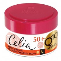 Celia Q10 Witaminy 50+ krem półtłusty przeciw zmarszczkom na dzień i noc 50ml