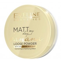 Eveline Matt My Day Banana Loose Powder Correcting & Mattifying korygujco-matujcy bananowy sypki puder do twarzy 6g