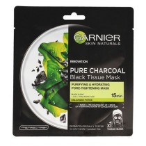 Garnier Pure Charcoal Black Tissue Mask oczyszczająca maska na tkaninie z węglem 28g