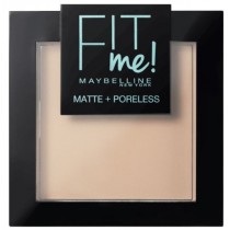 Maybelline Fit Me Matte Poreless Pressed Powder puder matujcy do twarzy w kompakcie 105 Natural Ivory 9g