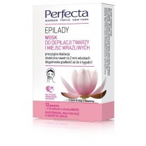Perfecta Epilady wosk do depilacji twarzy i miejsc wrażliwych 12 plastrów