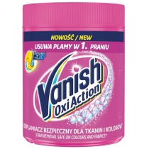 Vanish Oxi Action odplamiacz w proszku do tkanin kolorowych Pink 470g