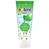 Bobini Dent pasta do zbw dla maych i duych powyej 6-go roku ycia Mitowa guma balonowa 75ml