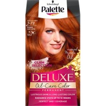 Palette Deluxe Oil-Care farba do włosów trwale koloryzująca z mikroolejkami 562 7-77 Intensywna Lśniąca Miedź
