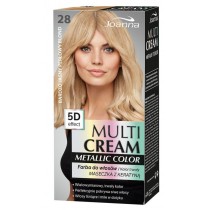 Joanna Multi Cream Metallic Color 5D Effect farba do włosów 28 Bardzo Jasny Perłowy Blond