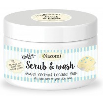 Nacomi Scrub & Wash pianka peelingujco-myjca Sodka Kokosowo-Bananowa Pianka 180ml