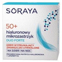 Soraya Hialuronowy Mikrozastrzyk Duo Forte 50+ krem wypeniajcy zmarszczki utrwalone 50ml