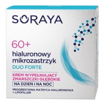 Soraya Hialuronowy Mikrozastrzyk Duo Forte 60+ krem wypeniajcy zmarszczki gbokie 50ml