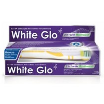 White Glo 2 in 1 with Mouthwash wybielajca pasta do zbw z pynem do pukania 100ml + szczoteczka do zbw
