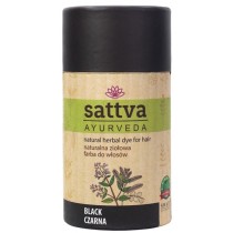 Sattva Natural Herbal Dye for Hair naturalna zioowa farba do wosw Black 150g