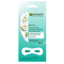 Garnier Moisture+Smoothness Eye Tissue Mask maseczka pod oczy 1 para Woda Kokosowa 6g