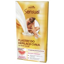 Joanna Sensual plastry do depilacji ciaa z ekstraktem z Grejpfruta 12szt