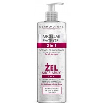 Dermofuture Micellar Face Gel 3in1 żel micelarny do mycia twarzy, tonik, płyn do demakijażu 400ml