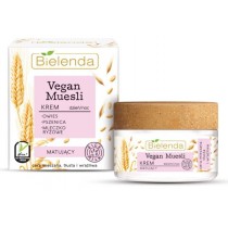 Bielenda Vegan Muesli Matte Cream krem matujcy do cery tustej, mieszanej i wraliwej na dzie i na noc 50ml