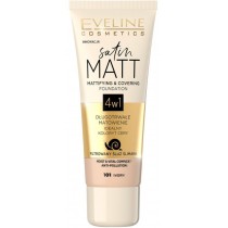 Eveline Satin Matt Foundation matujący podkład do twarzy 101 Ivory 30ml