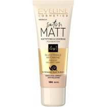 Eveline Satin Matt Foundation matujcy podkad do twarzy 104 Beige 30ml