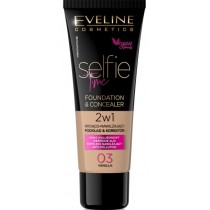 Eveline Selfie Time Foundation & Concealer kryjco-nawilajcy podkad i korektor 03 Vanilla 30ml