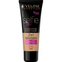 Eveline Selfie Time Foundation & Concealer kryjąco-nawilżający podkład i korektor 05 Beige 30ml