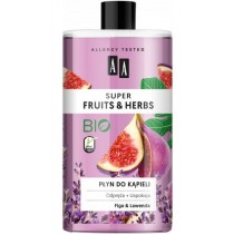 AA Super Fruits & Herbs płyn do kąpieli Figa i Lawenda 750ml