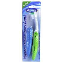 Active Oral Care Voyager Folding Travel Brush podróżne szczoteczki do zębów Medium 2szt