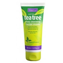 Beauty Formulas Tea Tree Deep Cleansing Facial Mask oczyszczajca maska glinkowa do twarzy 100ml