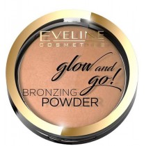 Eveline Glow And Go! Bronzing Powder puder brzujcy w kamieniu 02 Jamaica Bay 8.5g