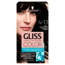 Schwarzkopf Gliss Color krem koloryzujący do włosów 4-13 Ciemny Chłodny Brąz