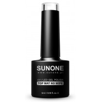 Sunone UV/LED Gel Polish Top Mat No Wipe matowy top hybrydowy bez wycierania 5ml