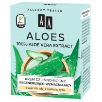 AA Aloes 100% Aloe Vera Extract krem dzienno-nocny regenerujco-wzmacniajcy 50ml