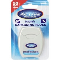 Active Oral Care Expanding Floss ni dentystyczna mitowa pczniejca z fluorem 50 metrw
